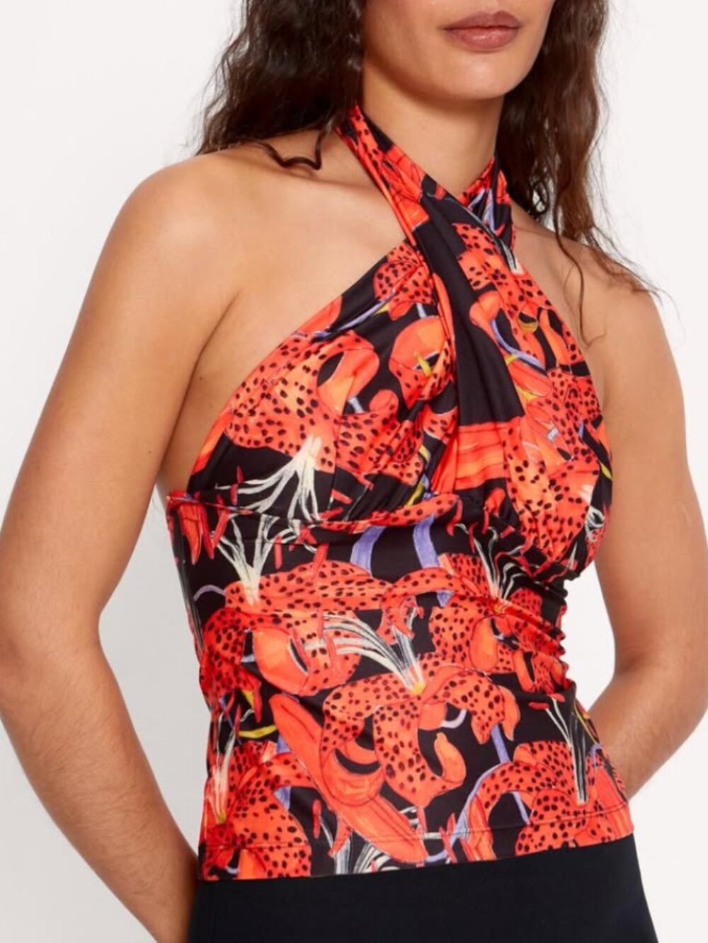 Romualda "Gaby Tiger Orchid" Top